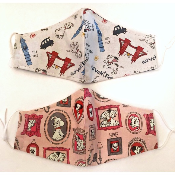 White Disney Dalmatians Face Mask (kids + adults) - Picture 3 of 5